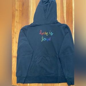 Lingua Franca “Love is Love” Hooded Sweatshirt